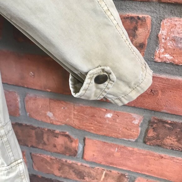 Aritzia Talula Trooper Utility Cargo Hood Cotton Jacket Military Drawcord Pocket - Picture 10 of 16